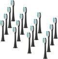 12/16/20pcs Replacement Toothbrush HeadsCompatible for Philips Sonicare Brush Head 4100 6500 6100 7500 5300(Black 16pc)