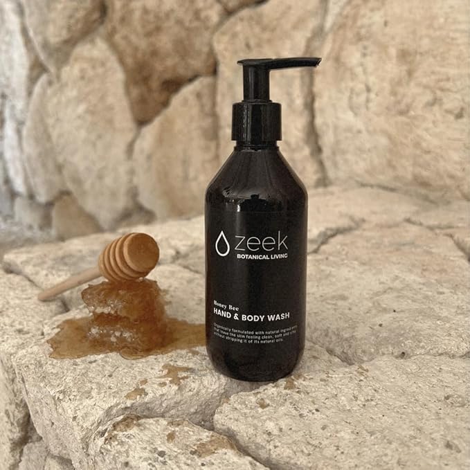 ZEEK MAYAN BEE ORGANIC HONEY BODY WASH 16 OZ BOTTLE