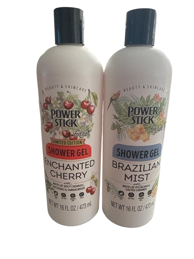 Lot Of 2 New Power Stick ENCHANTED CHERRY Brazilian Mist 16FL OZ