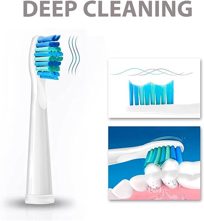 Replacement Toothbrush Head Bristle Brush Refill Compatibility for Refills FW-D1/FW-D3/FW-D7(20 PCS WT)