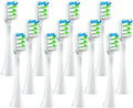 12pcs Brush Heads Toothbrush Compatible for X3/X3U/X5 Replacement(12pcs White)
