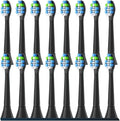 4-16Pack Replacement Toothbrush Heads Compatible For Philips Sonicare Electric Tooth Brush Electric Tooth Brush Refill(16pcs Black)