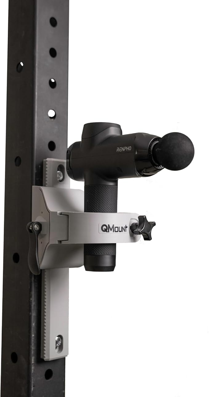 12” Rack Rail for Massage Gun Holder | Rail for Adjustable Back Massage Gun Mount | Hands-Free Self-Massage | for Theragun &amp Most Massage Guns