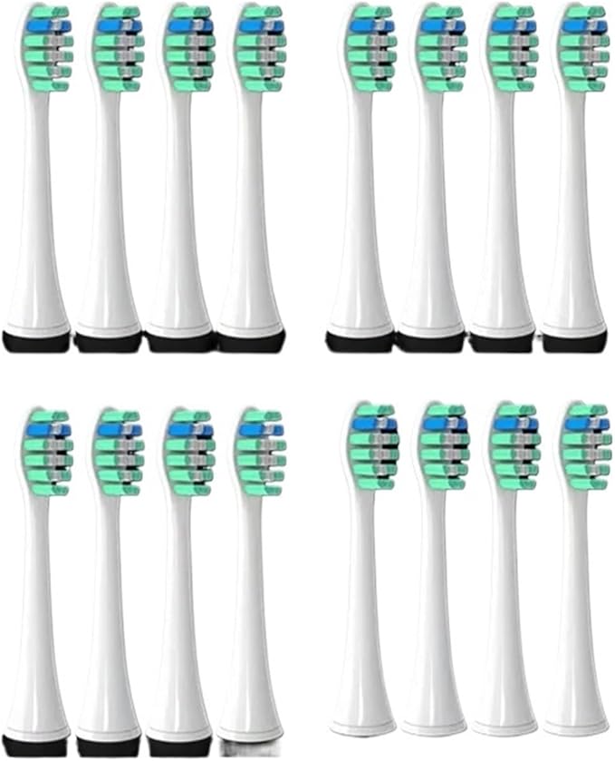 Replacement Brush Heads Compatible for Toothbrush Head HX3 HX6 HX9 Series HX3210 3211 6150 6500 6510 6530 9342 6730(16pcs P2)