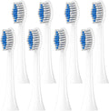 2/4/8/12/20 Pcs Soft Replacement Brush HeadsCompatible for Philips Electric Toothbrush Toothbrushes Head Refill for 1100 4100(White-8 Pcs)