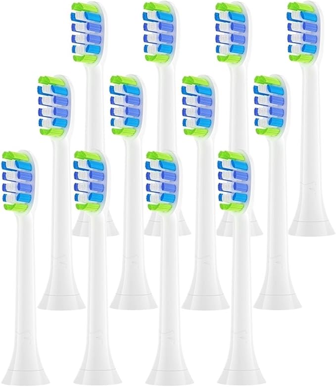 5Models Electric Toothbrush Head Compatible with HX5/HX6/HX7/HX8HX9 Series Models(Yellow)