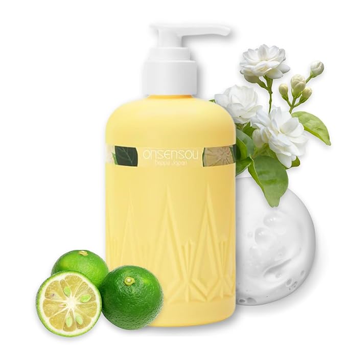 Moisturizing Body Wash for Dry Skin Women &amp Men Full Body Washes with Hot Spring Yeast Green Algae Extract &amp AHA from Japan Natural Body Wash Daily Use 10.1 Fl Oz