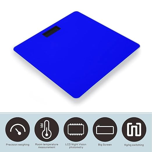 Smart Scale for Body Weight Automatic Switch Digital Bathroom Weighing Scale Klein Blue