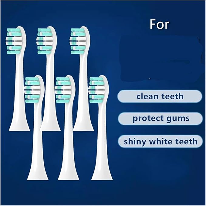 4/8/12/16PCS Compatible for Philips HX6021 Replacement Toothbrush Heads Sonic Electric Vacuum DuPon Soft Bristle Brush(PHILIPS-20pcs)