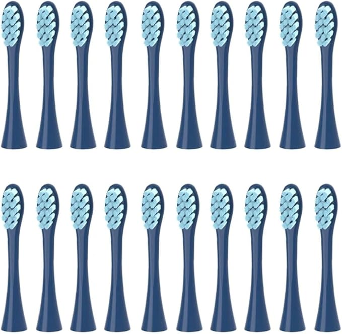 10/20X Replacement Brush Heads Compatible for X/X PRO/ Z1/ F1/ One/Air 2 /SE Sonic(20pcs Blue)