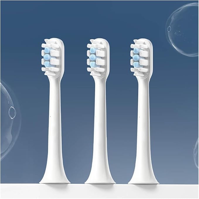 Compatible for 3/6 Pieces of T302 ultrasonic Toothbrush Heads - Replacement Parts Oral Hygiene Products(6pcs Black)
