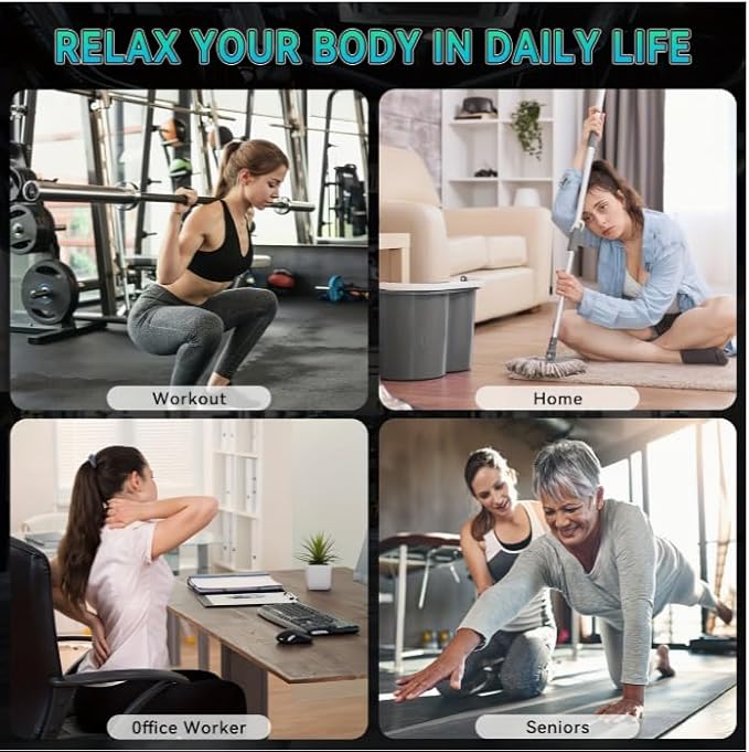 Athlete Massage Gun Deep Tissue Percussion Handheld Massager with 30 Speeds Portable Electric Muscle Massager 2500mAh Battery 9 Heads for Back Neck Shoulder Gift for Him/Her