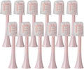 12pcs Replacement Brush HeadsCompatible for SOOCAS X3U/X3Pro/X5/V1/D2/D3 Bristle Electric Toothbrush Sealed Packed(Pink)