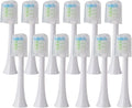 Replacement Brush Heads Compatible for X3U/X3Pro/X5/V1/D2/D3 6/12pcs Bristle Electric Toothbrush Sealed Packed(SHUSHI-WH-12PCS)