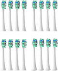 16pcs Replacement Brush Heads Compatible for Toothbrush Brush Head HX3 HX6 HX9 Series HX3210 3211 6150 6500 6510 6530 9342 6730(16pcs P2)