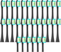 30/50PCS Vacuum Brush Compatible for Oclean X PRO/ Z1/ F1/ One/Air 2 /SE Replacement Head Toothbrush Nozzles Soft Bristle(50Black)