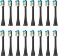 Replacement Toothbrush Heads for nx9000 Sonic Electric Soft Bristles16PCS(16pcs Black)