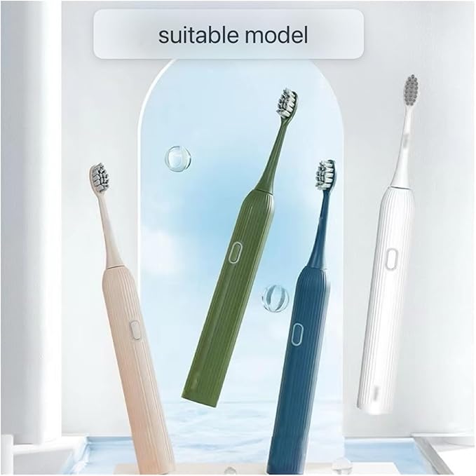 16pcs Replacement Toothbrush HeadsCompatible for Revyline RL060 Electric Accessories Nozzles Bristles(16PCS Black)