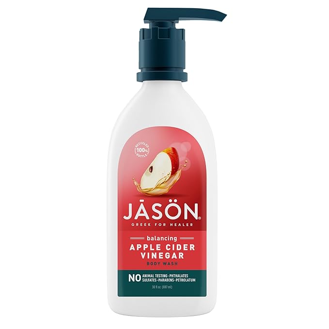JASON Apple Cider Vinegar Balancing Body Wash For Gentle Feeling Clean 30 Fluid Ounces