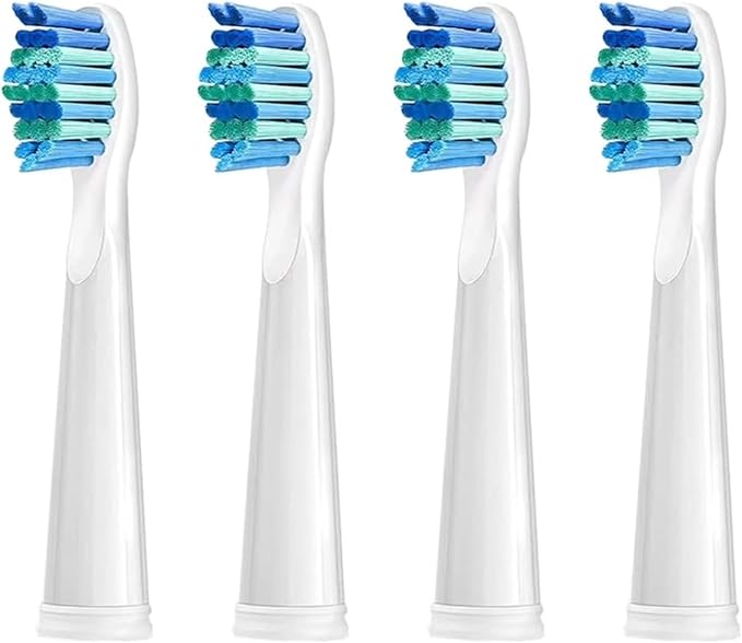 Electric Toothbrush Replacement Heads Compatible WithCompatible for SEAGO SG910/507/958/515/949/575/5514/8/16pcs(8pcs White)
