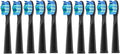 Replacement Electric Toothbrush Head Compatible for Fairywill Refills FW-D1/FW-D3/FW-D7(10 PCS BK)
