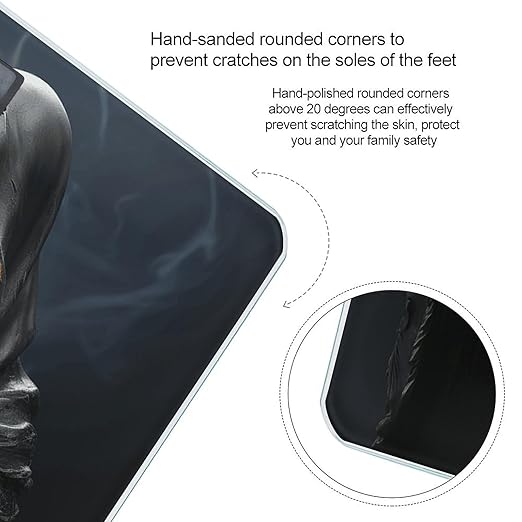 Grim-Reaper Weight Scale Large Bathroom Scales Digital Weight with Bright LED Display Non Slip Automatic Weighing Scale Fashion Weighing Machine for Body