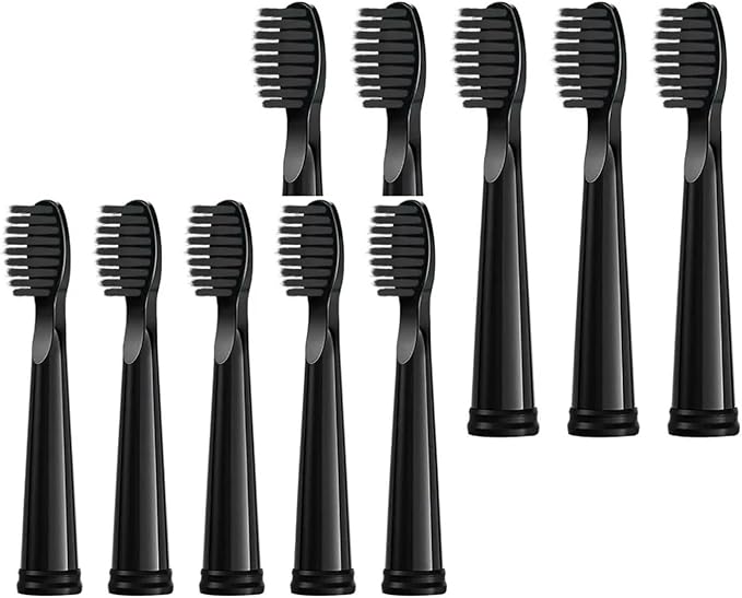 Replacement Toothbrush Heads Compatible for SG-575/507B/508/551/958/908/909/917/610/659/719/910/548/2303 Electric(10 Black Care(Soft))