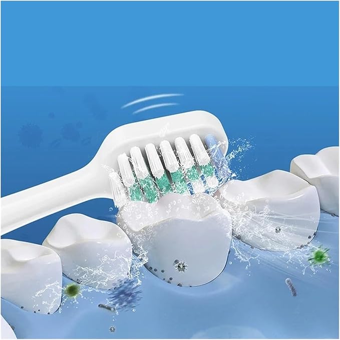5Pcs Replacement Toothbrush HeadsSonic Electric Tooth Brush RefillCompatible for Waterpik Complete Care 9.0 (CC-01) 5. (WP-862)(5 PCS BK)
