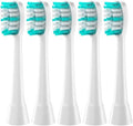 Compatible for AquaSonic Electric Toothbrush Replacement Brush Head Set (5-Pack) Soft Bristles(White)
