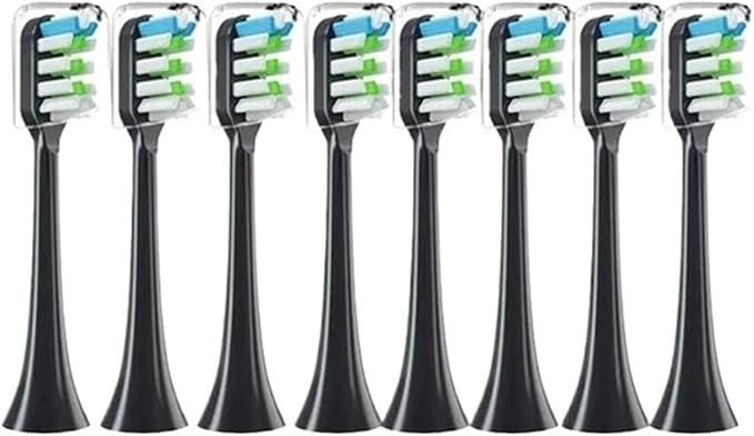 Compatible for 14pcs X3 X5 X3U X1 V1 V2 Head Replacement Heads Brush Soft Toothbrush Vacuum Bristle(14pcs Black)