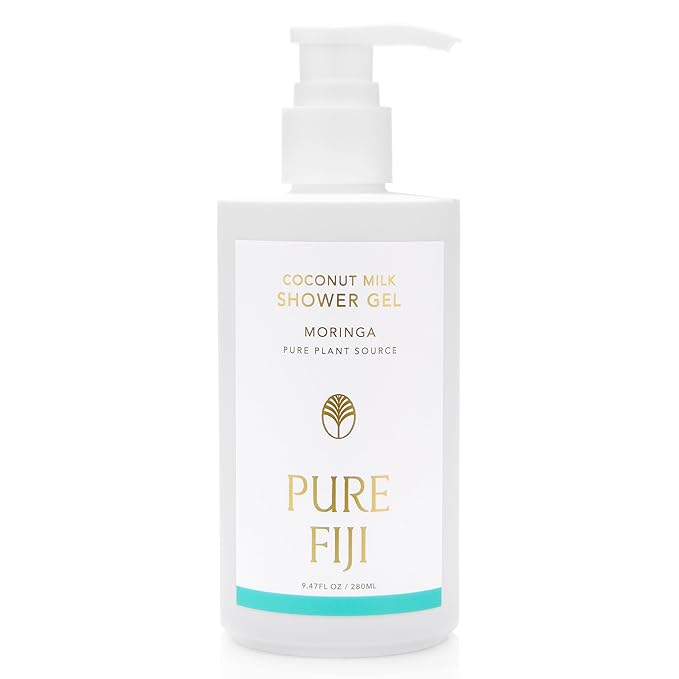 PURE FIJI Coconut Milk Shower Gel Moringa (9.47 Fl. Oz /280ml)