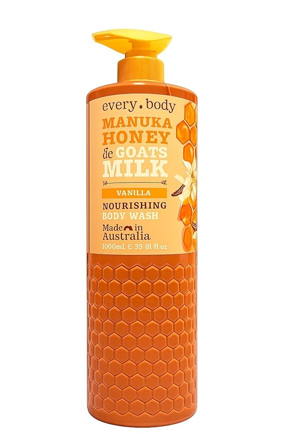 Every. body Manuka Honey &amp Goats Milk Vanilla Nourishing Body Wash 33.8 Fl oz