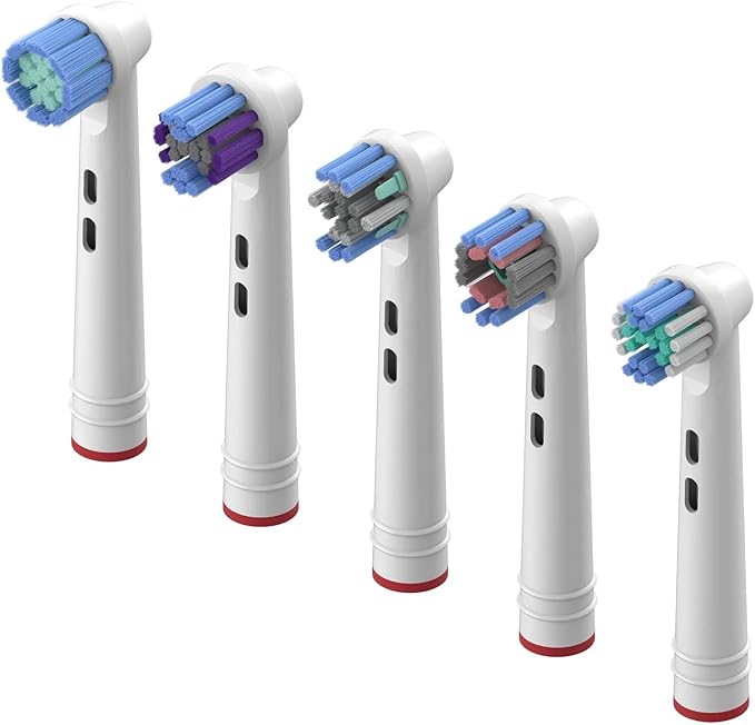 Replacement Brush Heads Compatible For Oral Toothbrush -B Fit Advance Power/Pro Health/3D Excel/Vitality Precision Clean BristlesD100 D25(25PBS-4Pcs)