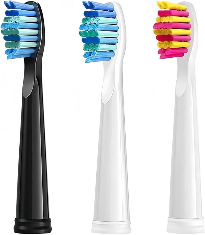 Replacement Electric Toothbrush Head Bristle Brush Refill Compatible with Fairywill FW-D1/FW-D3/FW-D7 Toothbrush Refills(10 PCS PK)