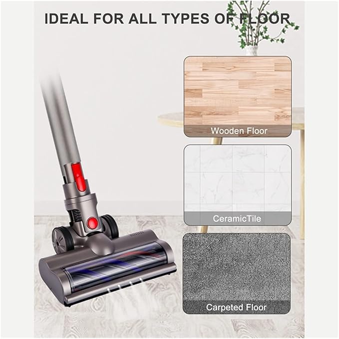Turbo Electric Motorized Brush Compatible for Dyson V7 V8 V10 V11 V15 Brush Cleaner Head(Bleu)
