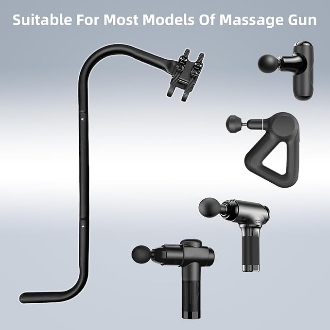 Massage Gun Holder Shoulder Neck Back Handheld Self Massage Gun Mount Compatible with Most Massage Guns Professional Grade Design for Hard to Reach Areas - Gift for Women &amp Men