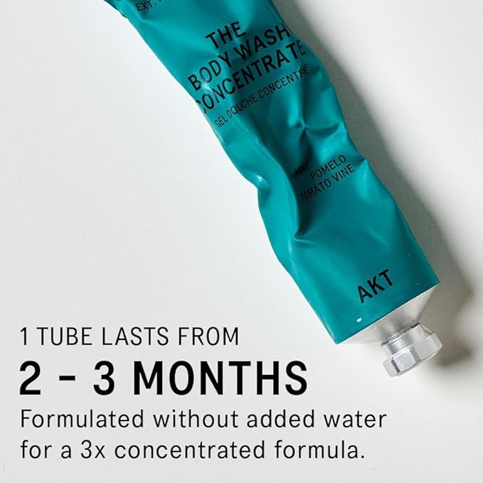 AKT The Body Wash Concentrate 3.4 Fl Oz Natural Shower Gel with Skin-Balancing Prebiotics Body Wash Women &amp Men with Olive Squalane &amp Vitamin E Sc.04 Halcyon Summers All Genders