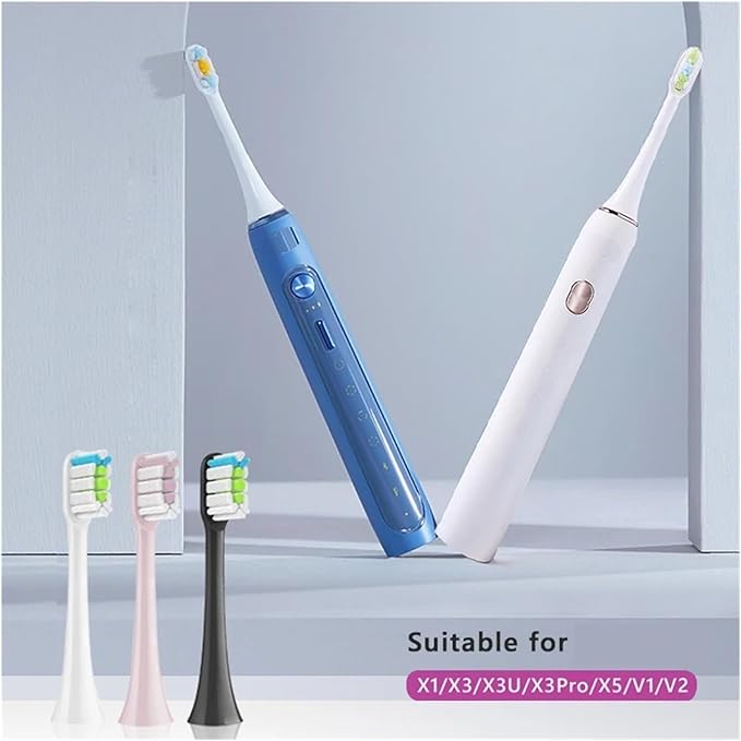 Compatible for X3 Series Replacement Toothbrush Head Refill for Electric Brush Heads V1/X3/X5/X3U/X3P(X-12pcs)