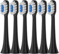 Replacement Brush Heads Compatible for Mijia T301 T302 T501 /501CSonic Electric Toothbrush Head Soft Bristle Nozzles(T301-302-BK-6Pcs)