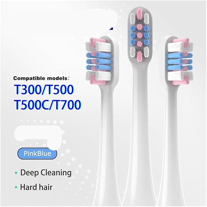 Replacement Toothbrush Head Compatible for Mijia T300/T500/T500C/T700(10pcs Bluegreen)