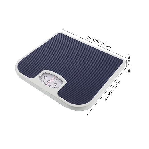 Mechanical Body Weight Scale Small Bathroom Scale for Home Use Health Monitoring Dark Blue Tool for Female and Travel