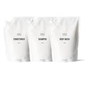 Public Goods Shower Essentials for Men and Women | Natural Shampoo Conditioner &amp Body Wash | Made with Organic Essential Oils | Sulfate &amp Paraben Free | Vegan Friendly | 34 Fl Oz Refill