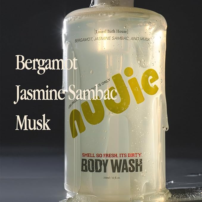 Nutrient-Rich Body Wash | Cleanse Nourish &amp Strengthen Skin with Niacinamide | Free From Parabens Sulfates &amp Phthalates (350 ml NUDIE) (Medium Nudie)