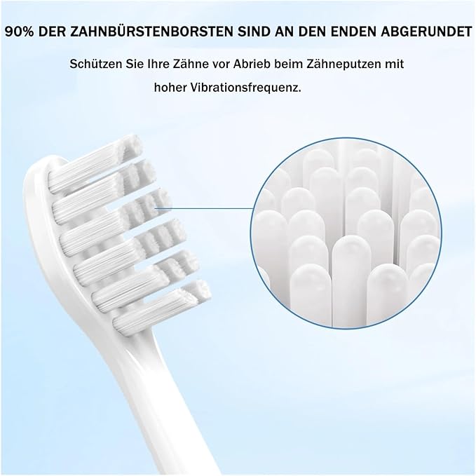 Compatible with Variations The Electric Toothbrush Replacement Brush Heads for with Protection Cover(Black)