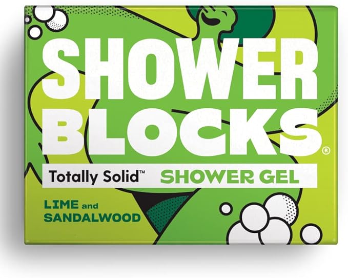 Lime &amp Sandalwood Solid Shower Gel | Plastic Cruelty and Paraben Free | Vegan | Moisturising Body Soap For The Shower
