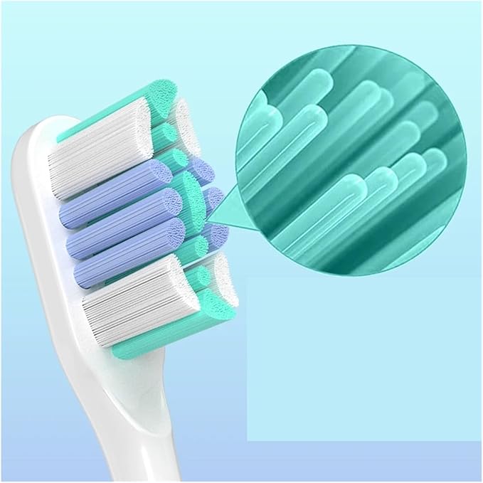 2/4/8/12 Pcs Compatible for Oclean Electric Toothbrush Replacement Brush Heads(White-12 Pcs)