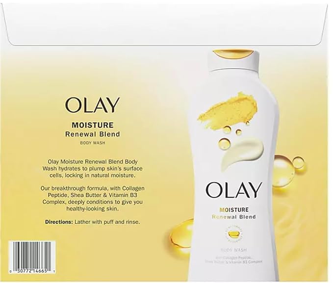 Olay Moisture Renewal Blend Body Wash 23.6 Fluid Ounce (Pack of 3)