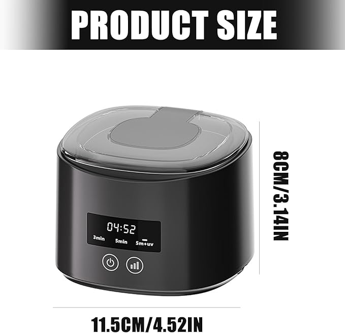 Dentals Appliance Cleaner Wireless Charging Base Quiet Operate Automatic Machine for Dentals Appliances