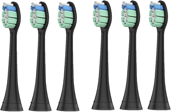 6pcs Toothbrush Heads Compatible for with PH Replacement Brush Head Bristle Nozzles 4100 6500 6100 7500 5300 1100