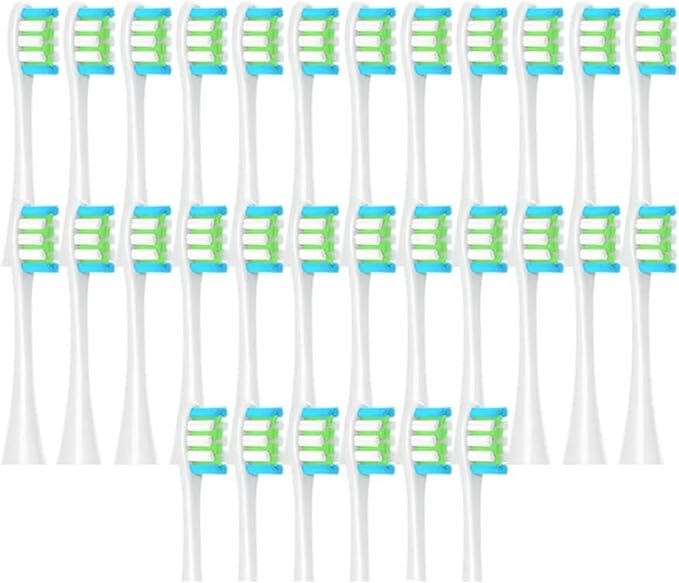 30/50PCS  Compatible for X/X PRO/ Z1/ F1/ One/Air 2 /SE Replacement Head Toothbrush Nozzles Soft(50White)